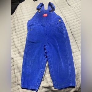 Blue corduroy overalls vintage